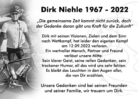 Wir trauern um Dirk Niehle